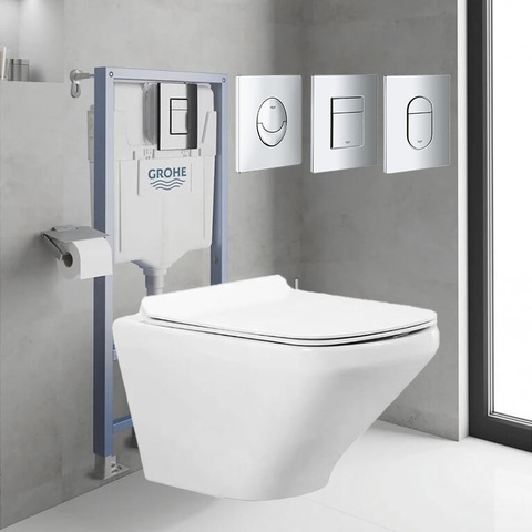 Казанче за вграждане Grohe с висяща тоалетна Cerseo
